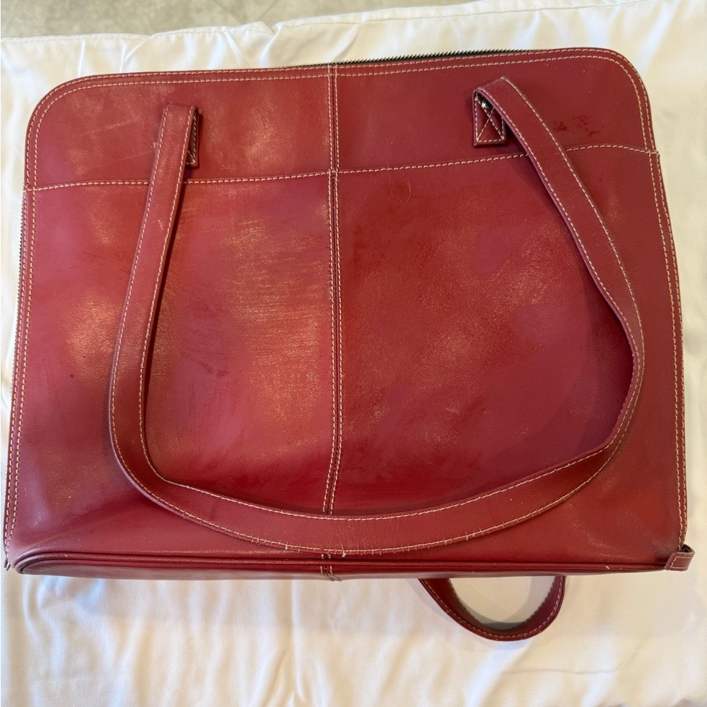 Wilson’s Leather Red Tote Bag